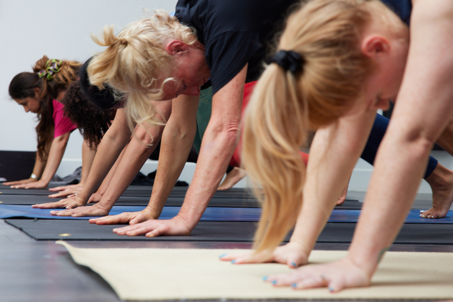 Yoga teacher trainees practising together during the immersion phase